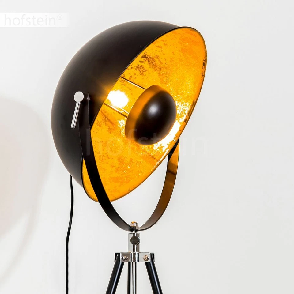 Lampadaire Design Luminaire Lampe sur pied Projecteur Lampe de sol dorée 147777 - Photo 4/4