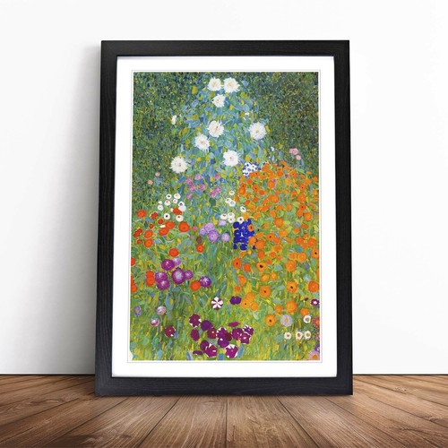 Gustav Klimt Flower Garden Wall Art Print Framed Canvas Picture Poster ...