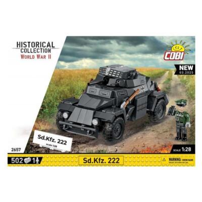 Cobi 2657 Sd.Kfz. 222 gepanzertes Fahrzeug Bausatz 1:28