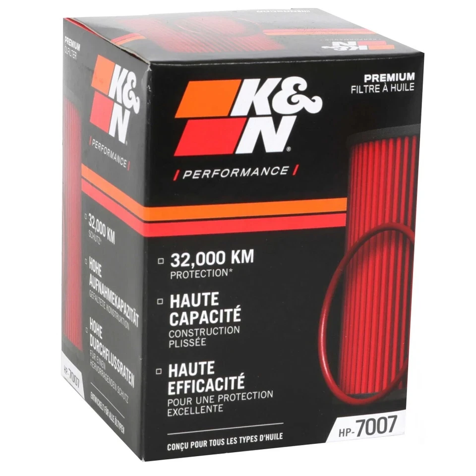 Filtros de óleo cartucho K&N compatíveis com BMW 525i X3 Si 325Ci Z4 525xi 530xi X5 Z3 HP-7007 - Imagem 4 de 4
