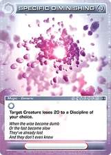 Chaotic Specific Diminishing 172/222 BTD 1st Edition Common