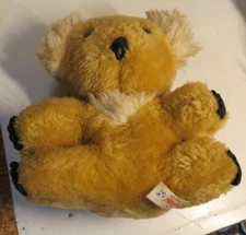 Vintage Stuffed Koala Bear Plush Toy 10” Made In Israel Toyland Tan White Black