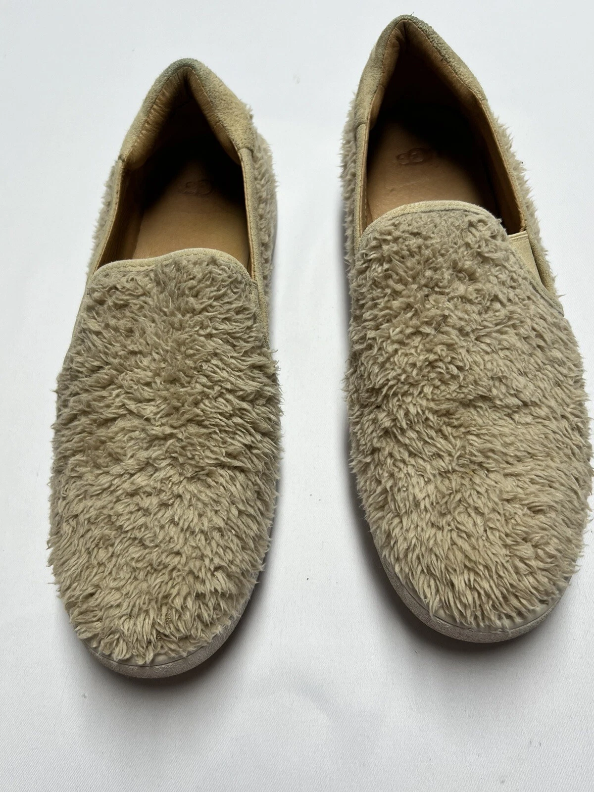 Nuove scarpe UGG Ricci 1019659 sneakers slip on pelose colore naturale taglia 10