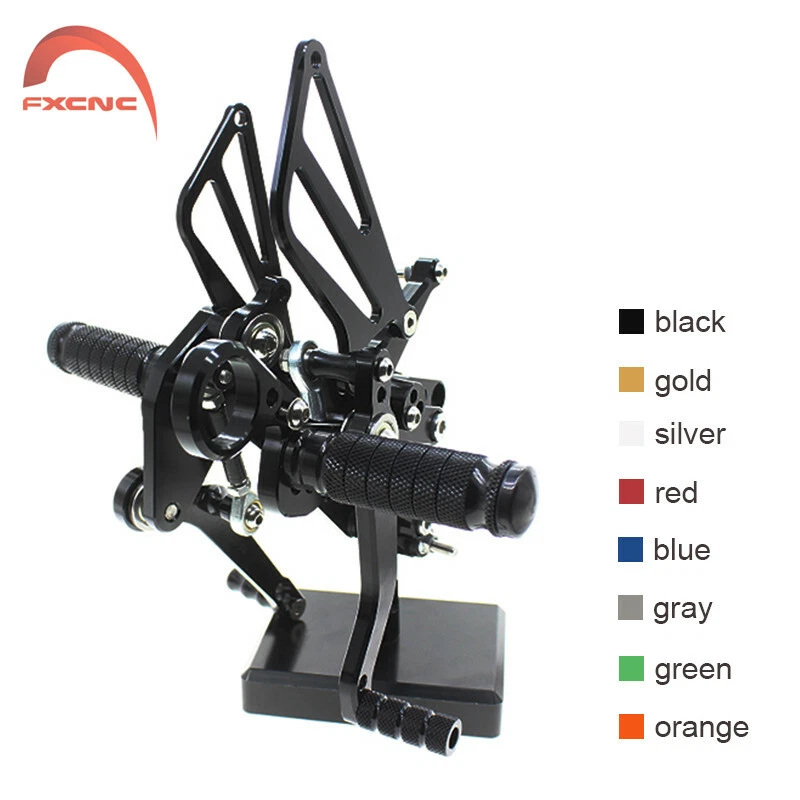 Juego de estriberas CNC ajustables GP para BMW S1000RR 2009-2010 2011 2012 2013 2014 Foto 3 de 4