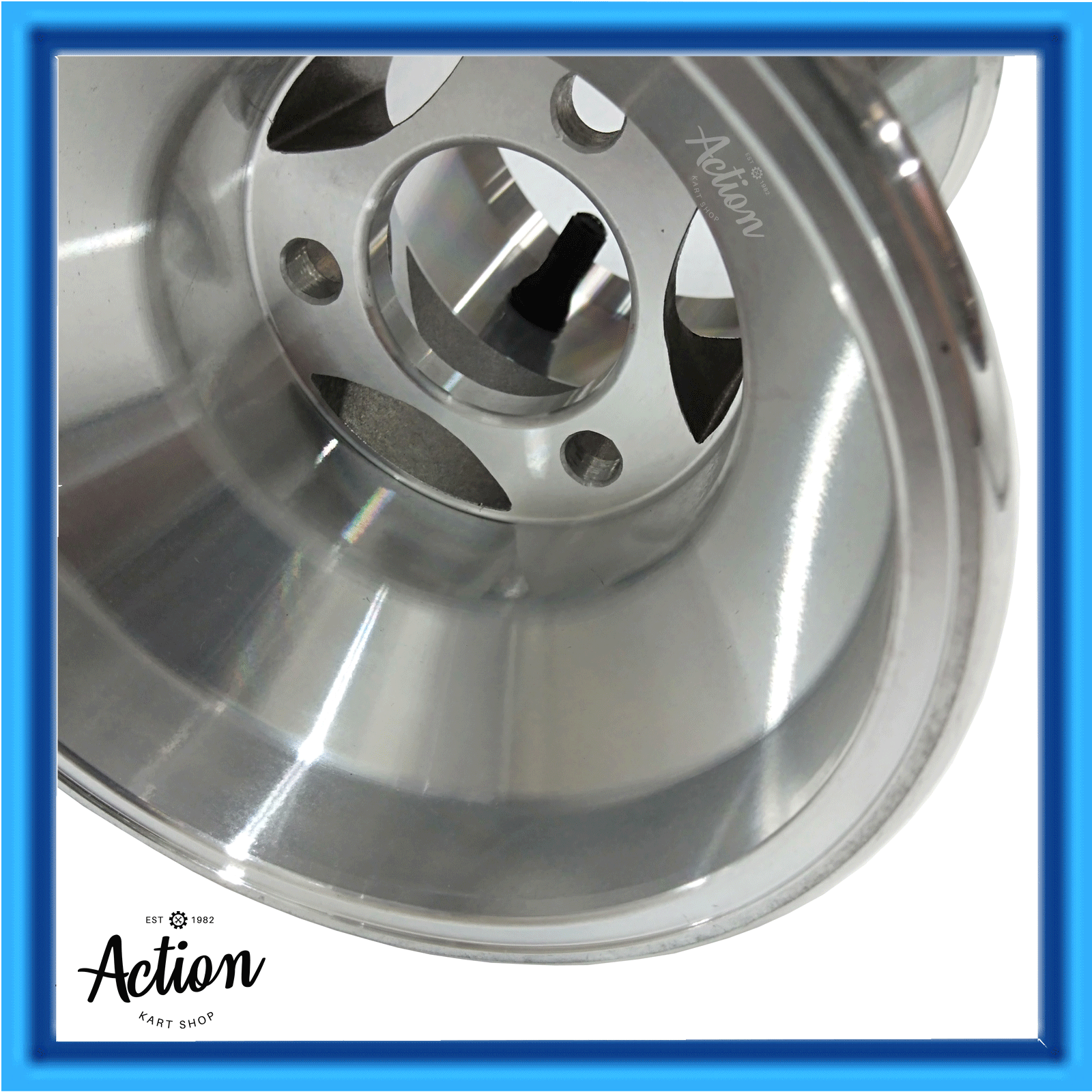 GO KART 5" REAR WHEEL 208mm or 8" WIDE FUTURA SPOKE DESIGN BOLTON