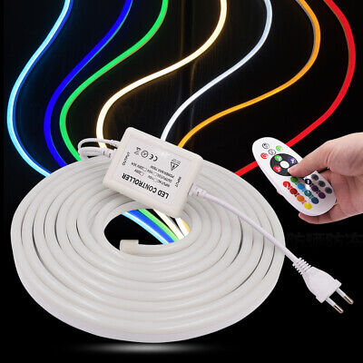 LED Neon Stripes mit Kabel Stecker Leuchtstreifen Lichtband Lichtschlauch 230V