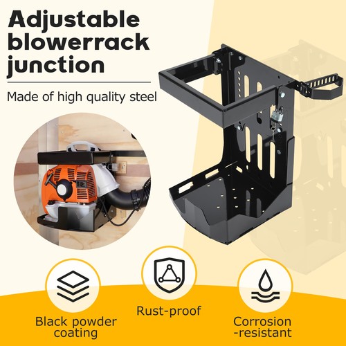 Adjustable Backpack Blower Sprayer Rack For Open & Enclosed Landscape Trailer - Picture 4 of 20