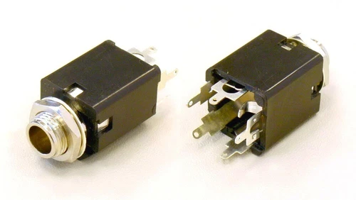 PEAVEY STYLE 1/4" 6.35mm STEREO INPUT JACK WITH METAL BUSHING