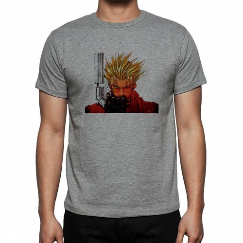Vash Stampede Trigun Anime Men's Unisex Printed Cotton T-shirt Top Tee - Picture 4 of 4
