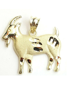10k Yellow Gold Billy Goat Charm Charms for Bracelets and Necklaces 