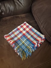 Vintage Jacqueline Ferrar Plaid Scarf Made In France Circa 1980s