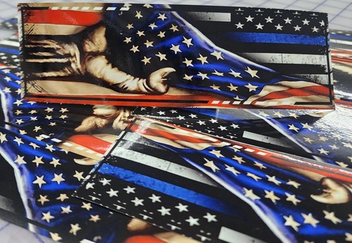 Usa Proud Usa 8.75" x 2.5" in Full Color Print 3M Film -LAMINATED - Picture 4 of 4