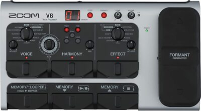 ZOOM V6-SP Vocal Processor Looper Formant Octave Pitch Correct