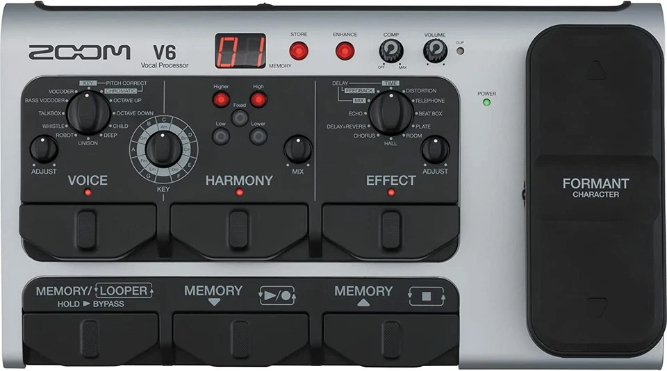 ZOOM V6-SP Vocal Processor Looper Formant Octave Pitch Correct Pedal BRAND NEW - Image 4 of 4