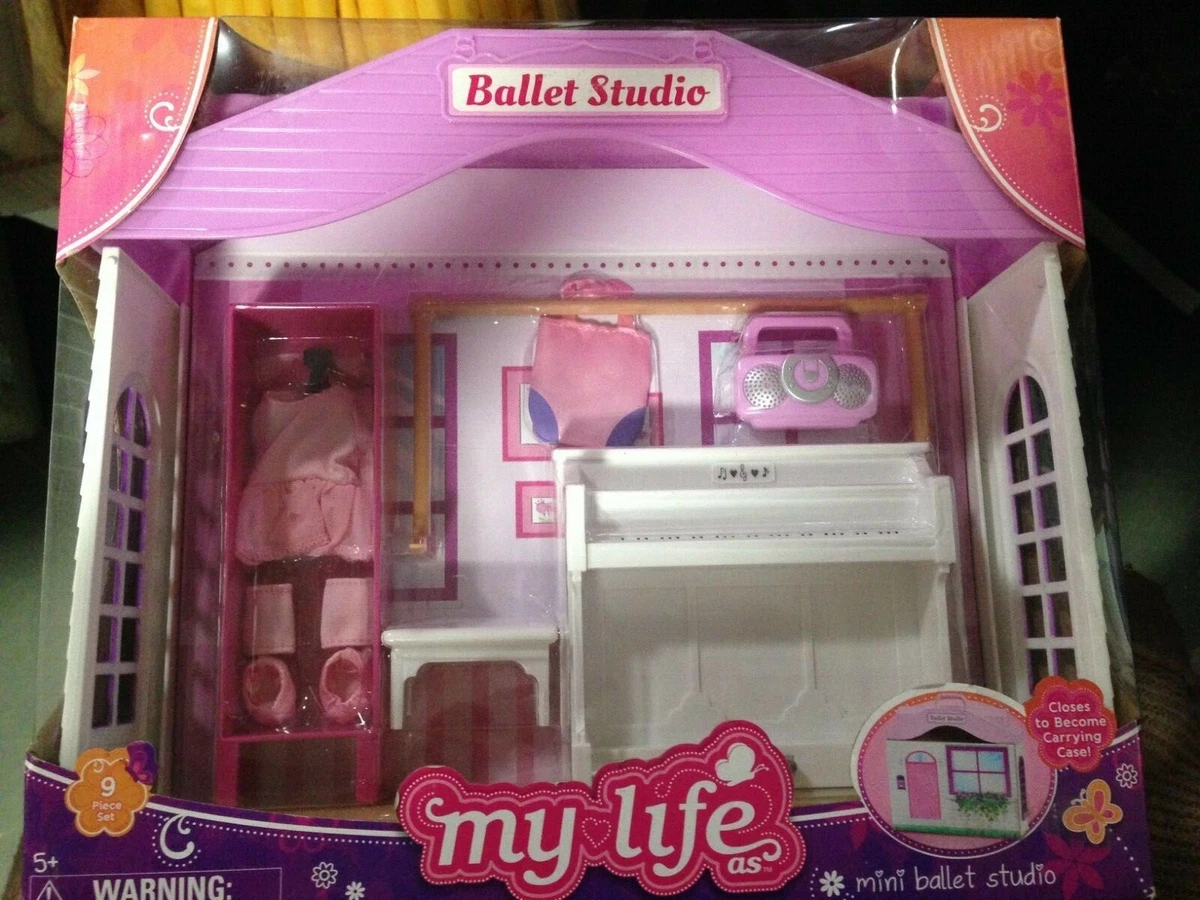 MY LIFE AS MINI BALLET STUDIO PLAYSET For 7 Dolls American Girl