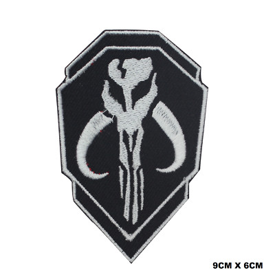 Mandalorian Double Shield Superhero Patch Bügelbild Patch Aufnäher bestickt Patch