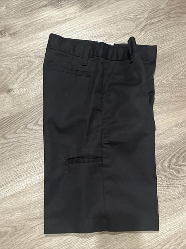 Dickies Boys School Uniform Black Shorts 23" Waist Sz 10 Relaxed Fit Ex pocket - Picture 3 of 4