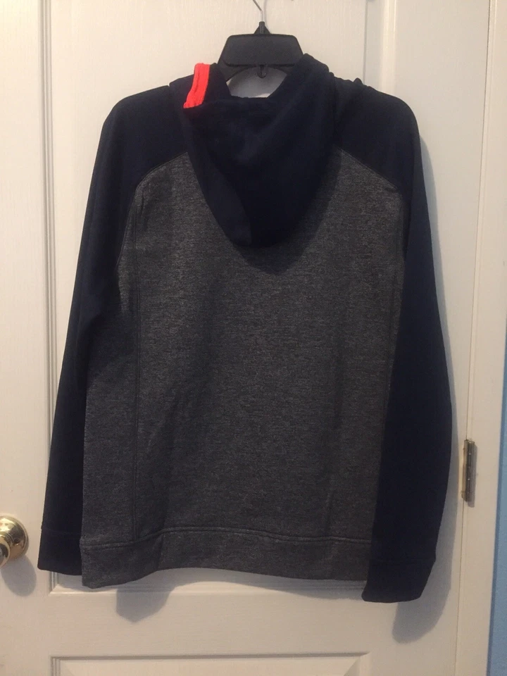 Adidas boys hooded sweater sz 18/20 Blue, Grey, Orange - Image 2 of 3