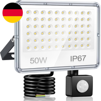 Yiqibro 50W Led Strahler Mit Bewegungsmelder AußEn, 5000LM Scheinwerfer Mit Bewe