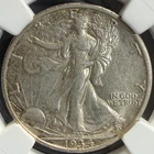 1934-S 50C Walking Liberty Half Dollar NGC AU55 Clear Details Toning Starting