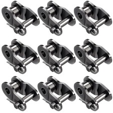 9pcs 420 Roller Chain Offset Links Stainless Steel Half Crank Links