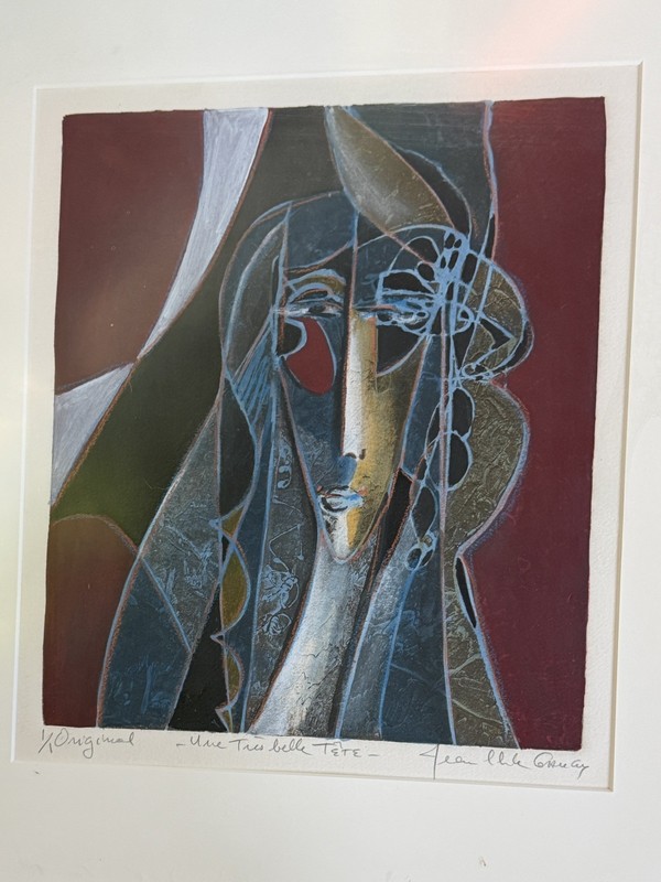 Original JEAN-CLAUDE GAUGY “Une Plus Belle Tete” Oil on Board