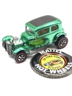 Hot Wheels Redline Classic 32 Ford Vicky Green White Int. 1968 Made In USA