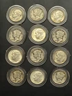 90% SILVER Dimes Lot Of 12