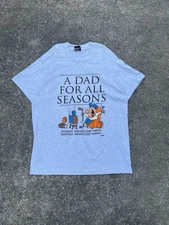 Vintage 90’s Screen Stars Best Single Stitch Sports Dad T Shirt Gray Size L