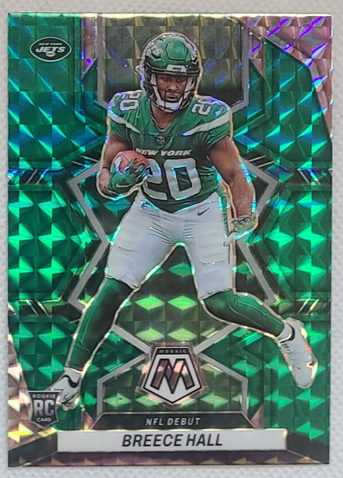 2022 Panini Mosaic - NFL Debut Breece Hall #283 Green Mosaic Prizm (RC)