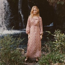 NEW Doen Bellflower Maxi Dress Sz XS  Clay Floral   100% Silk Boho