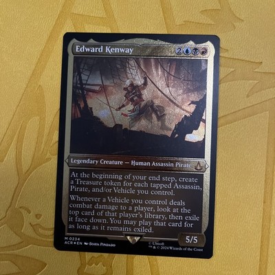 Edward Kenway Etched Foil Mythic Assassin's Creed Universes Beyond 234 Near Mint