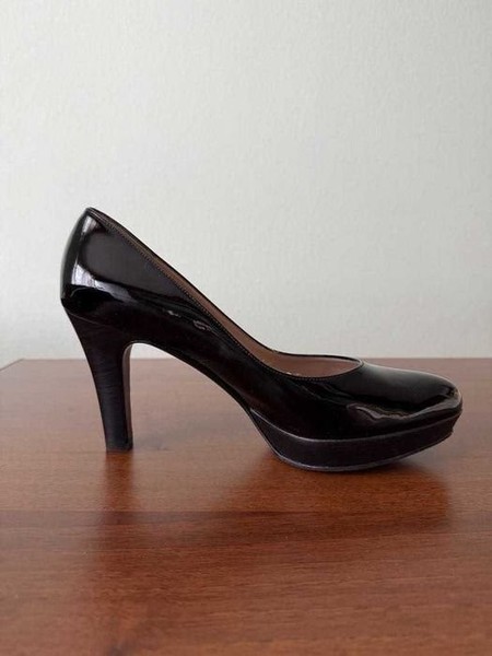 Damen Salvatore Ferragamo Heels Schwarz Leder 38,5