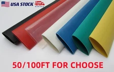 50/100FT Heat Shrink Tubing Tube Dual 3:1 Marine Adhesive Glue Lined Waterproof