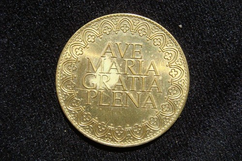 Moneda de recuerdo conmemorativa Notre-Dame de Paris 2012 AVE MARIA ficha religiosa - Imagen 6 de 20