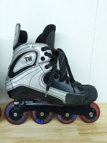 Mission Inline Roller Hockey Skates Men's 9D Rx Hi-Lo 80/72 Blades 4-3 Stiffness - Picture 6 of 10