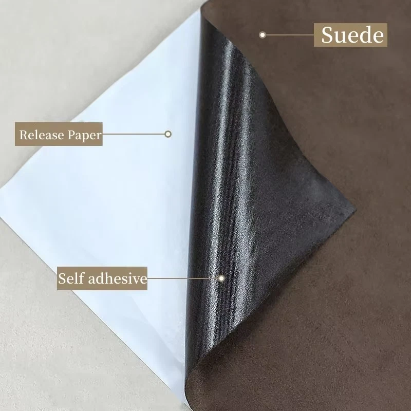 Suede Leather Fabric for Car Truck Interior Renovate,Velvet Self-Adhesive Leathe - Image 4 of 4