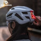 ROCKBROS Bicycle safety warning light helmet head circumference adjustable