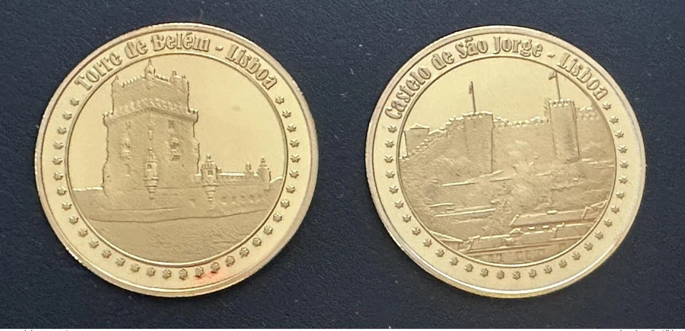 Médaille souvenir "Castelo de S. Jorge - Torre de Belém" - Bild 1 von 1
