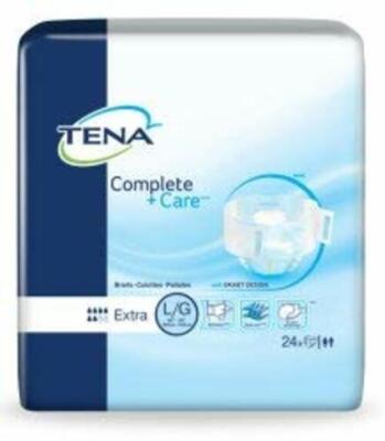 Tena Brief Complete + Care Tab Closure Large Disposable Moderate Absorbency Case