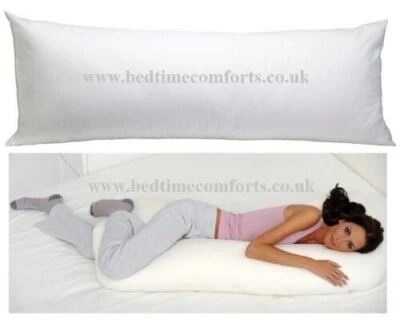 BEDTIME COMFORTS LTD 1 x LUXURY BOLSTER PILLOW 3ft, 4ft', 4ft 6", 5ft, 6ft, 7ft Sizes Available