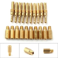 10Pcs Slow Pilot Jet & 10Pcs Carburetor Main Jet kit for Keihin PWK Carb Honda