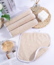 2 Makeup Remover Face Towel Washcloth Square Soft 8" x  8" SAME DAY SHIP