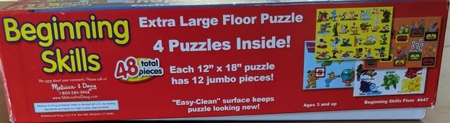 melissa and doug beginning skills floor puzzle