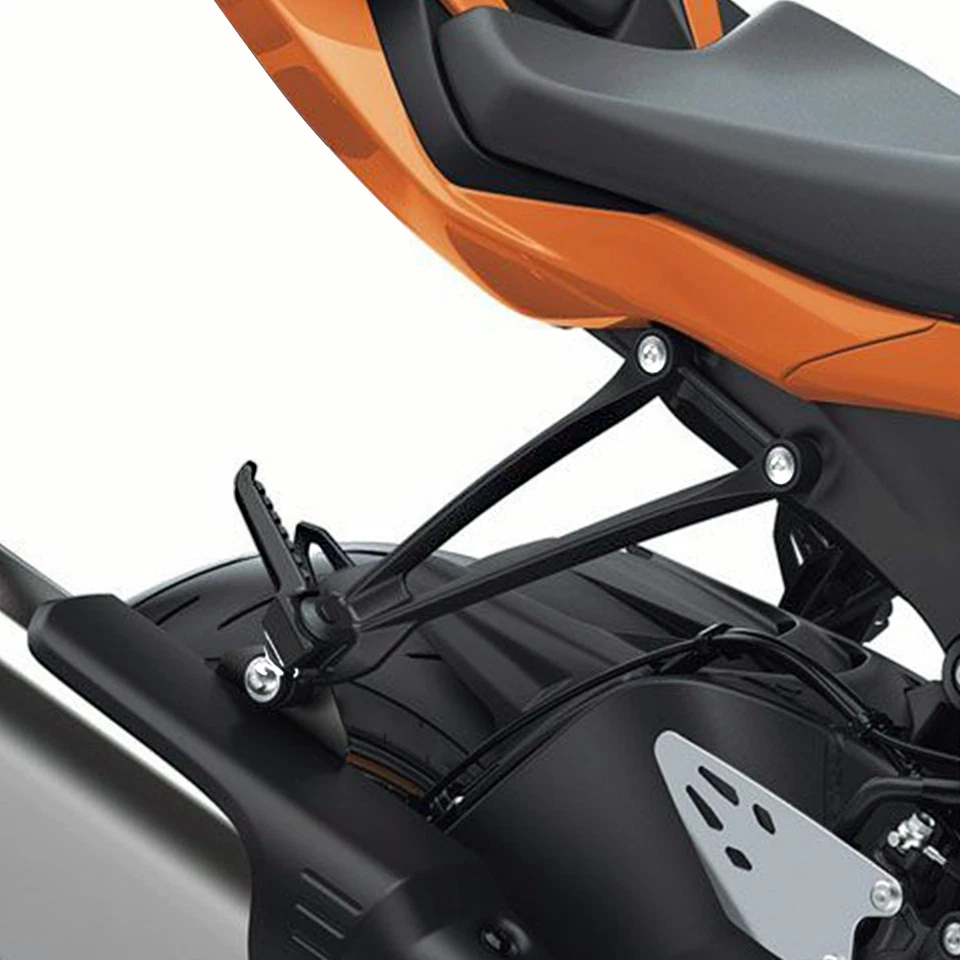 Soporte estriberas de pasajero apto para Kawasaki Ninja ZX10R 08-10 ZX6R 09-24 ZX636 Foto 3 de 4