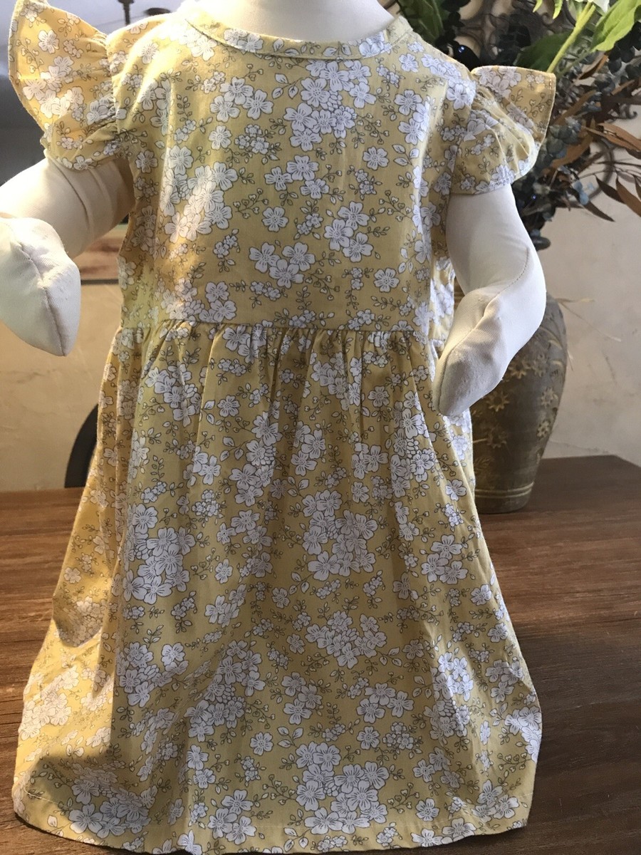 Girls 3T Gold/yellow Floral Dress