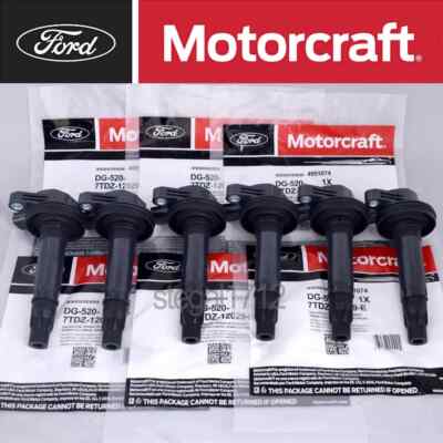 6Set GENUINE OEM Ignition Coils DG-520 For 07-13 Lincoln Mercury 3.5L 3.7L DG520