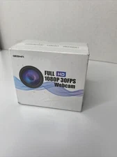 GESMA Webcam Full HD 1080P USB With Microphone For PC Video Gaming