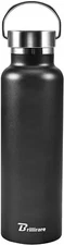 Insulated Water Bottle, 20oz Thermo Vacuum Mug, Stainless Steel Canteen, Wide-Mo