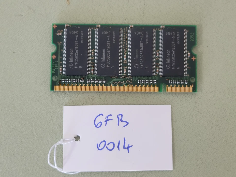 Infineon HYS64D32020GDL-6-B 256MB DDR SDRAM 333MHz CL2.5 Memory - Image 3 of 3